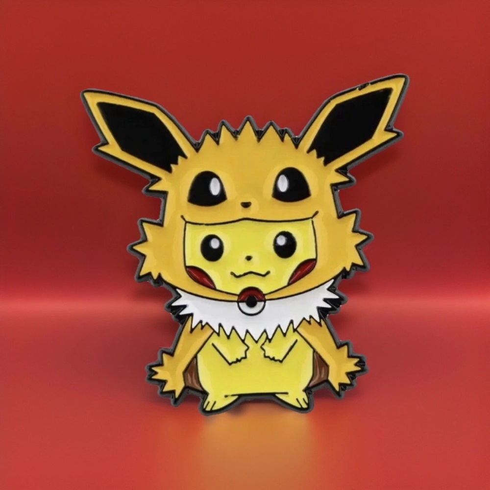 Pokemon Enamel Pins Poncho Pikachu x Eeveelution Eevee Evolution Set Of 9 - Picture 4 of 10